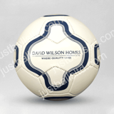 Custom Football Ball Blue And White Size 3